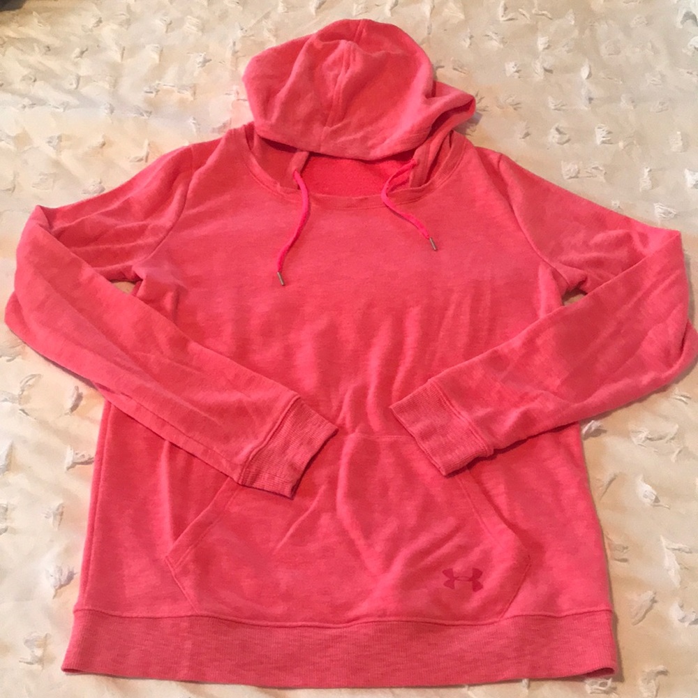 Under Armour bright pink lightweight hoodie